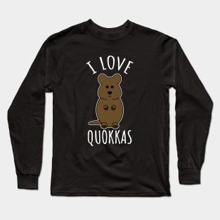 I Love Quokkas Long Sleeve T-Shirt